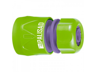 Соединитель пластмассовый быстросъемный для шланга 1/2"// PALISAD