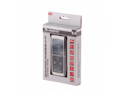 Лазерный дальномер LD-60, 60 м, с электронным угломером Matrix