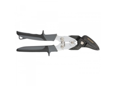 Ножницы по металлу"PIRANHA"усиленные,255 мм,прямой и левый рез,сталь-СrMo,двухкомп.рукоятки//GROSS