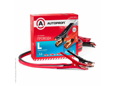Провода пусковые(прикуриватель) 300 А AUTOPROFI 3,0 м.средние нагрузки