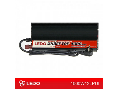 Инвертор с зарядным устройством 12V-220V 1000W LEDO PREMIUM